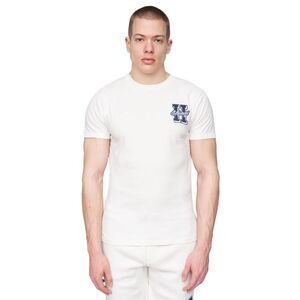 Henleys Mens Aitchen Logo T-Shirt / Off White